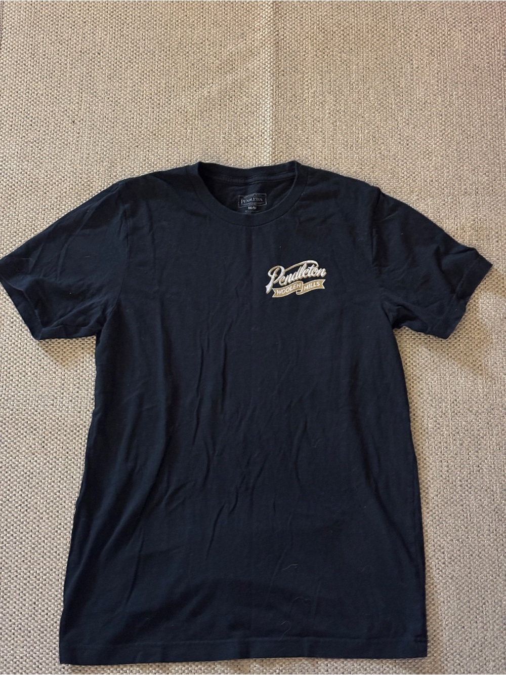 Vintage Pendleton Black Logo Crewneck T-Shirt - Men's
